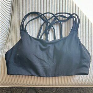 Athleta Black Strappy Sports Bra